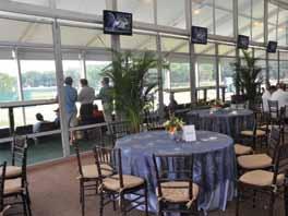 corporate SKYBOXES 15th green/17th green open Thursday - Sunday These semi-private hospitality structures provide a table for 10 in