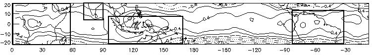 53 a) DJF b) MAM c) JJA d) SON Figure 11: Mean anomalous west minus east temperature ( C) maps for a)
