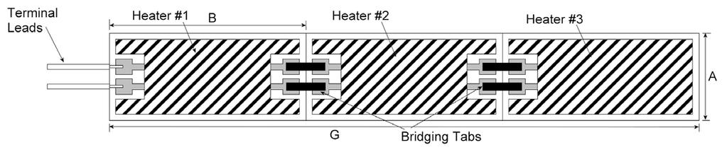 PAGE 10 STRIP HEATER (NOTE 2) Symbol Dimensions mm Tolerance ± mm Min Max Heater Type Remarks A 6 590 0.5 Individual 6 15 0.5 Strip Note 3 B 8 600 0.5 Individual 300 590 0.
