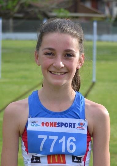 Georgia Arcus one of Ryde s very talented long distance runners broke the U13 Girls 3000m record on the morning of 3/12/2016 with a time of 11 min 49.70sec.