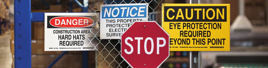 TOP 5 ITEMS TO CONSIDER WHEN CHOOSING SAFETY SIGNS By: Thomas