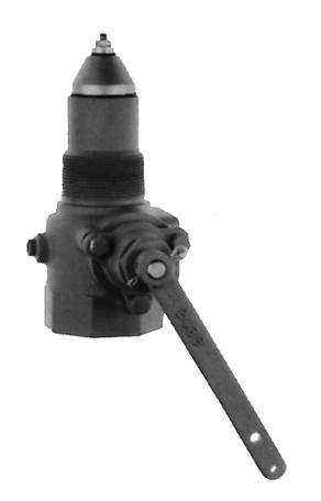 Figure 6. Type C427 Internal Valve Figure 7. Type P340 Manual Latch Since a back check valve closes when flow stops or flow reverses, no remote shutdown is required for this valve installation.