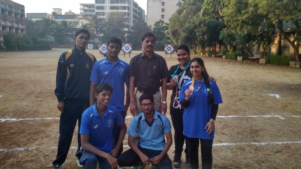 24 TOLANI COLLEGE SENIOR ARCHERY PLAYERS WITH SPORTS DIRECTR PROF.