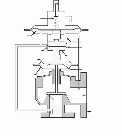 VALVE OPERATION Closed Position Figure B-1 shows the pilot operated vent valve in the closed position.