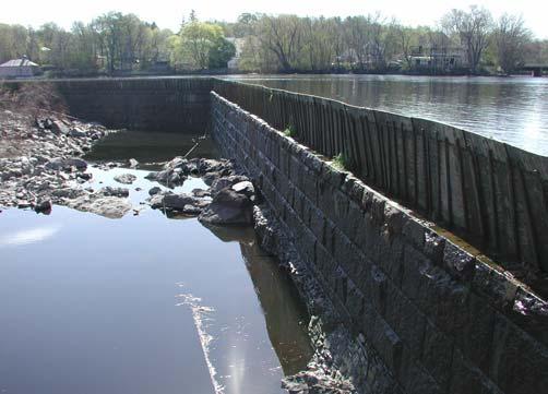 095 W (CHI) Energy Pawtucket lift and powerhouse Pawtucket Dam Fishway Present Design Material Length Inside Outside # of Baffle Notch Pool Condition/ (ft) W (ft)