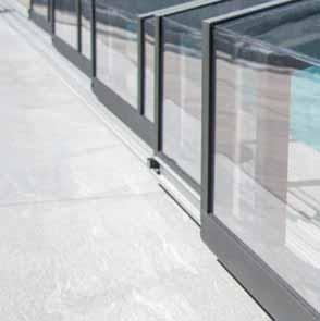 QUALITY TO LIVE The glazing, using high-quality one-piece