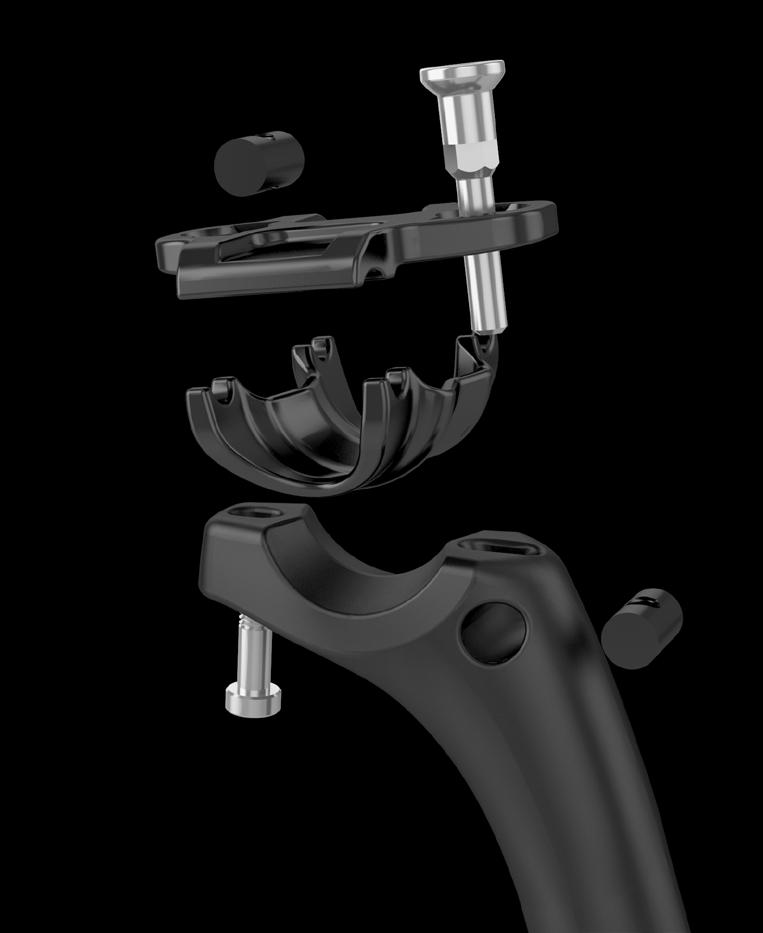 GALLIUM PRO : 5. Saddle adjustment 3b 3c 5.1 Install the saddle on the rocker (3e) and tighten the rail clamp (3f) using the screw (3d). 5.2 Adjust the angle of the saddle using a 8mm open wrench on the 3c bolt.
