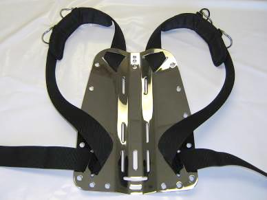 The loop will be used to retain the corrugated BCD hose when diving.