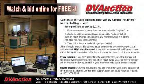 Sale Management Cattle Solutions Kyle Devoll 979.820.8362 kjdevoll@gmail.com Online Bidding View auction live at www.
