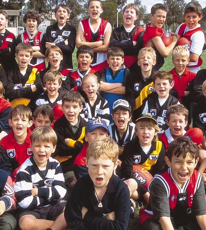 AFL AUSKICK: The program successfully introduces girls and boys of all ages to the AFL game in