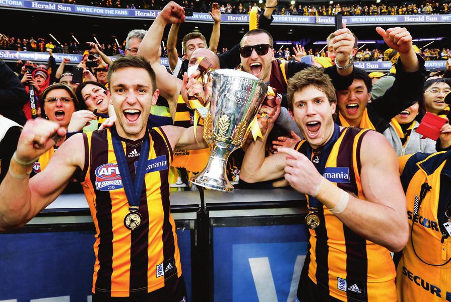 2013 T OYO TA A F L G R A N D FI N A L Mission possible for Hawks Hawthorn atoned for the heartache of the previous two seasons to claim its 11th premiership in 2013.