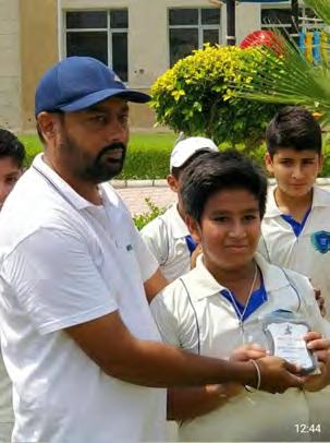 Bhrigav of class VI A was declared Man Of The Match in an Inter School Cricket Limited-overs cricket: CRICKET The sport of cricket has a known history