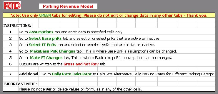 Yearly revenue at Base and FasTracks park-n-rides is calculated assuming 22 days/month or 264 days/year Yearly revenue at Extended Stay Travelers parking lots (such as SkyRide and future FasTracks
