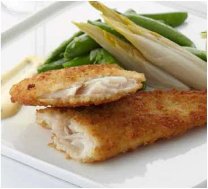 : Breaded and prefried Hake fillets Name: Yellow fin lemon-pepper Lat.