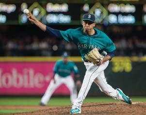 DOMINATION Seattle Mariners closer Edwin Díaz recorded his Major Leagueleading 30 th save last night against the Baltimore Orioles at Camden Yards.