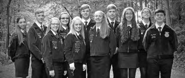River Valley FFA Officers From left to right: Avy Pollock, Libby Strine, Lexie Cunningham, Kamryn Caudill, Anna Heimlich, Jillian Russell, Adeline Rawlins, Max Russell, Ben Wagner, and Erica Hyre.