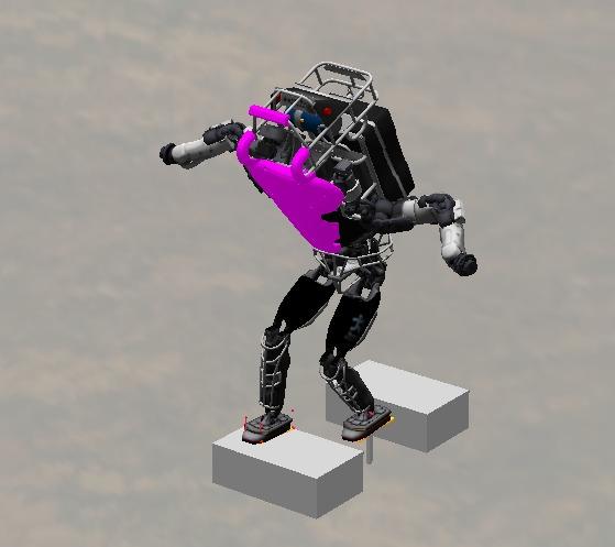 It can be seen that for the line footholds the CMP leaves the support area towards the outside to prevent the robot from falling and producing angular momentum. Finally, Fig.