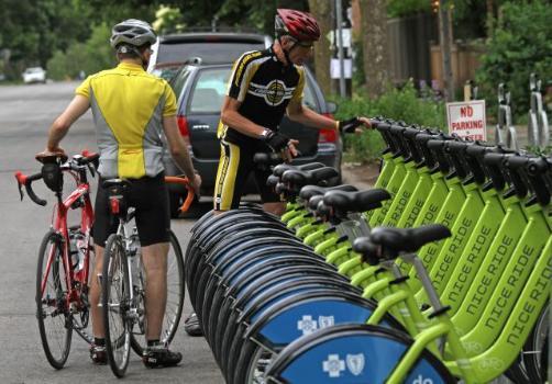Paris 2007: bike share launched. Cycling mode share increased to 2.5% from 1.