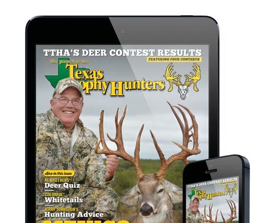 2018 Editorial Calendar January/February Features How Hurricane Harvey Affected Gulf Coast Hunting Teaching Youths To Hunt Profile: Clayton Wolf, TPWD Wildlife Division Director Mule Deer of the