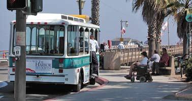 improvements. In addition to regular fixed routes, many communities offer local shuttles, circulators, and buses that stop whenever a rider flags them along the route.