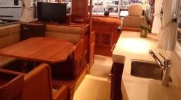 Our yacht boasts an open deck space which can accommodate up to 18