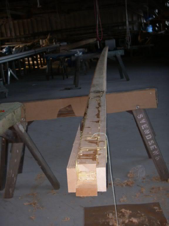 Therefore the master carpenter at Svendsen's replaced the bottom four feet of the Sitka Spruce.