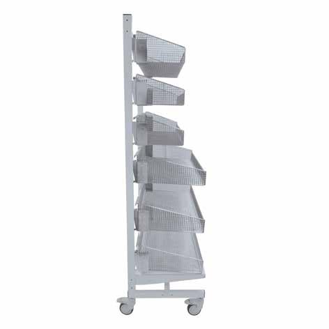 The QUICKWALL open storage system keeps medical supplies and equipment highly visible and organized for improved workflow, accessibility, inventory management, and infection control.