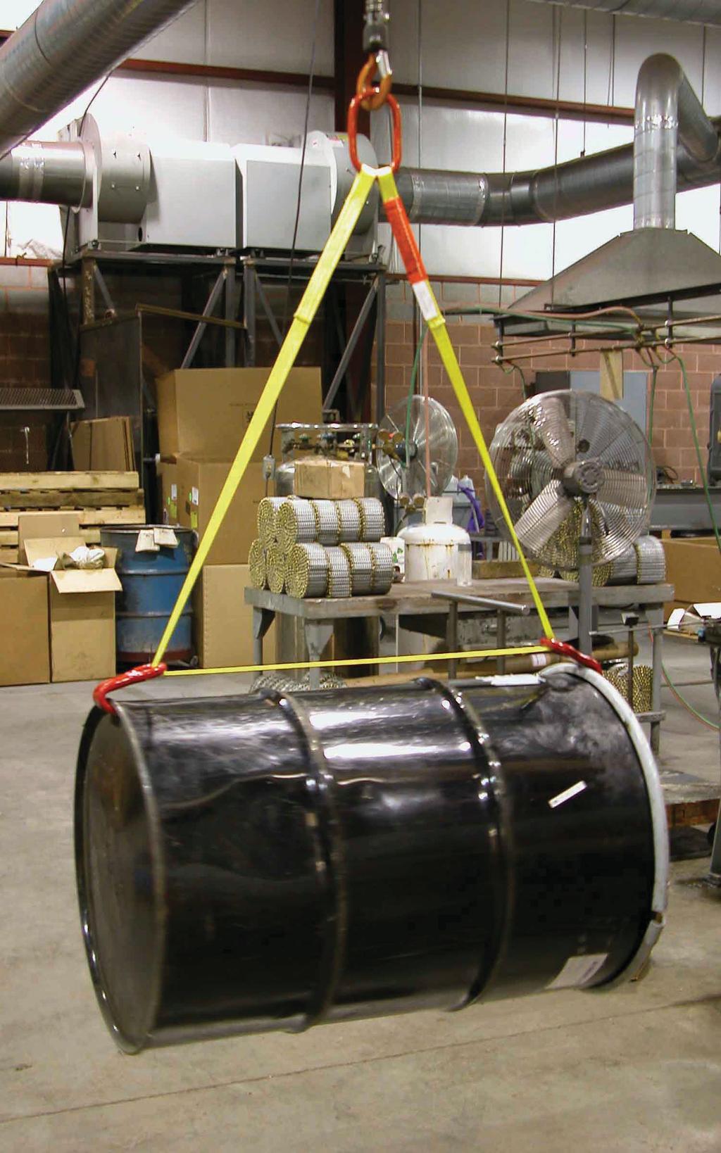 Lift-All Drum Handling Slings provide an easy, inexpensive way to handle steel drums. Available in two styles to suit your needs for handling drums in the vertical or horizontal position.