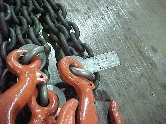Chains When used with alloy steel chains, hooks,