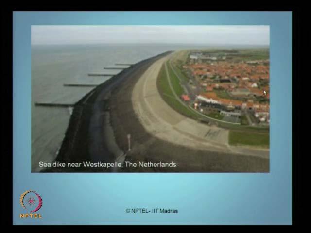 (Refer Slide Time: 03:00) This figure is another example of construction of sea dike near Westkapelle near in the Netherlands.