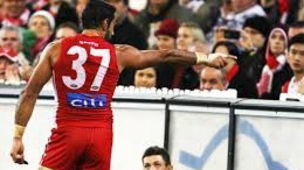 4 3. Adam Goodes Adam Goodes calls out racism in 2013. In 2013 Adam Goodes called out a Collingwood fan for calling him an ape.