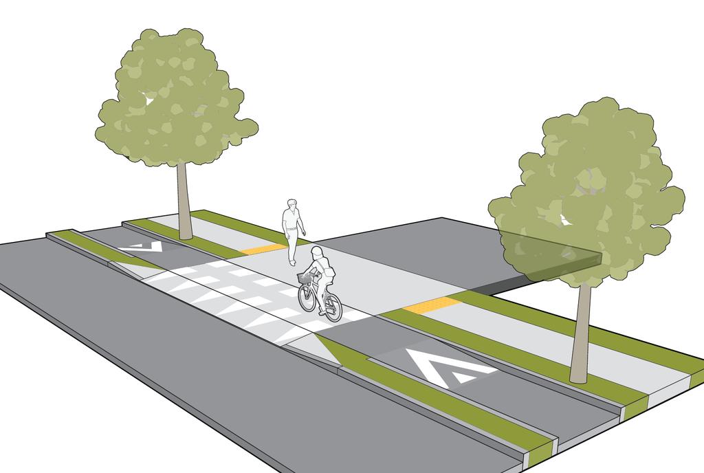 with Protected Bike Lane, Source: Toole Design