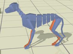 Appendix Figure 12: Quadruped stand, sit, and lie-down positions. Figure 13: Getting up from a fall. not yet close to demonstrating the turning agility of most quadruped animals.