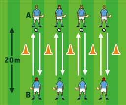 2 SESSION 5 INSTANT ACTIVITY GRID WITH RANDOM RUNNING - - REVISION: JAB LIFT MUSICAL CHAIRS - - - - On the whistle the players move to the nearest ball to jab lift it into their hand - - On the
