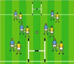 SMALL SIDED GAME - - - ball falls to