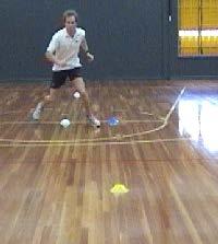 Soccer Agility, Lateral One Step and Sprint Lateral movement forms a major part of speed during soccer, specifically during ball control.