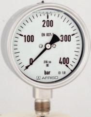 Pressure gauges Bourdon tube Bourdon tube pressure gauges for chemcal applcatons (glycerne fllng) EN 837-1 For chemcal and process engneerng applcatons Measurng system fully welded to housng
