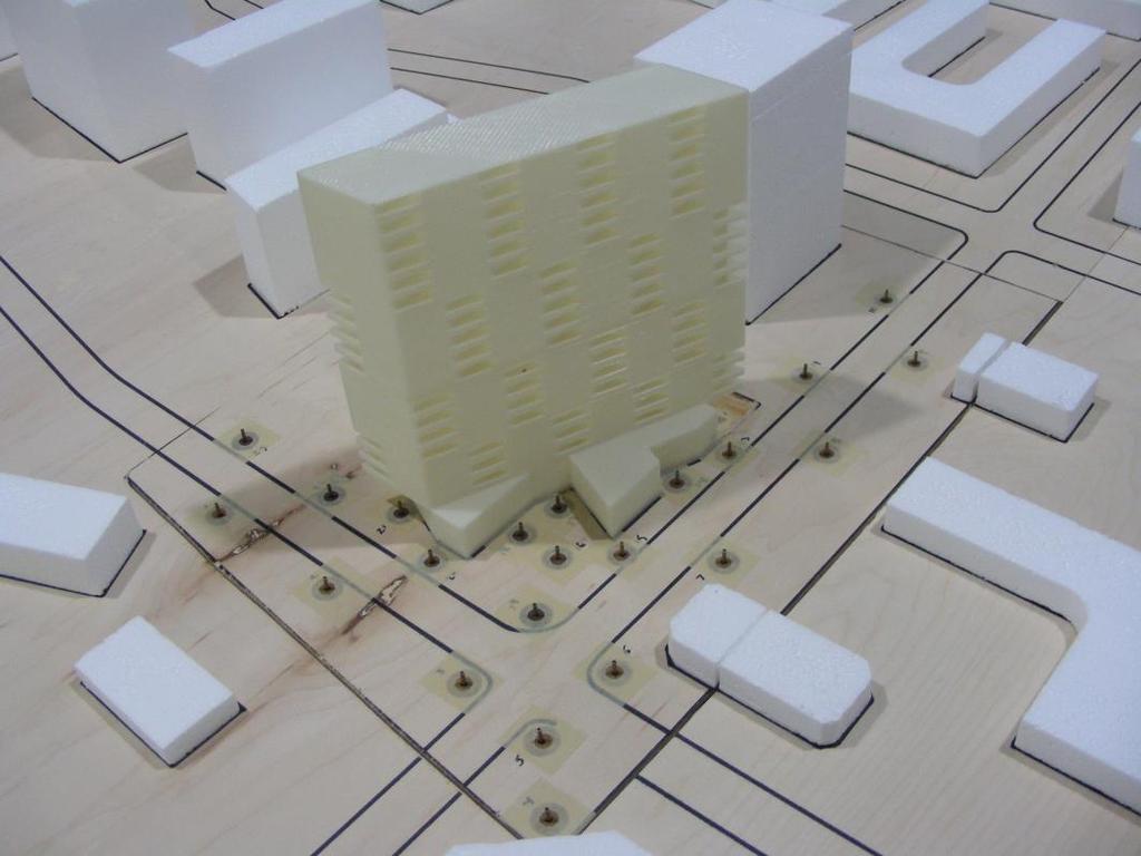 PHOTOGRAPH 3: CLOSE-UP VIEW OF STUDY MODEL