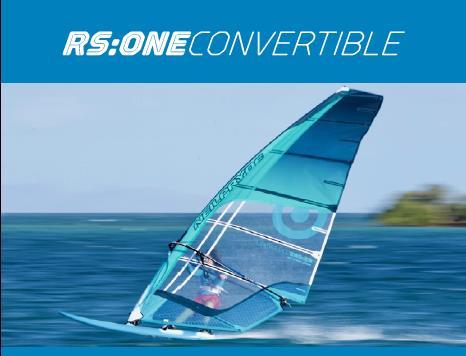 construction with composite fins Sail sizes 5.6, 6.3, 7.0, and 7.