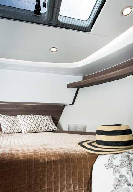 As with all Sealine motor yachts, the cabins invite you also to