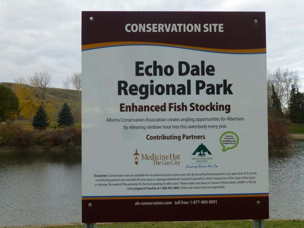 Photos An Enhanced Fish Stocking project sign