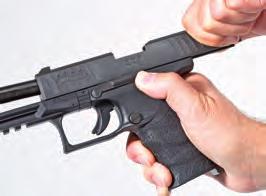 3. PRODUCT DESCRIPTION 3.2.2. Magazine Release The magazine release is on the side of the grip. Removing the magazine: Grasp the pistol with your finger off the trigger and outside the trigger guard.
