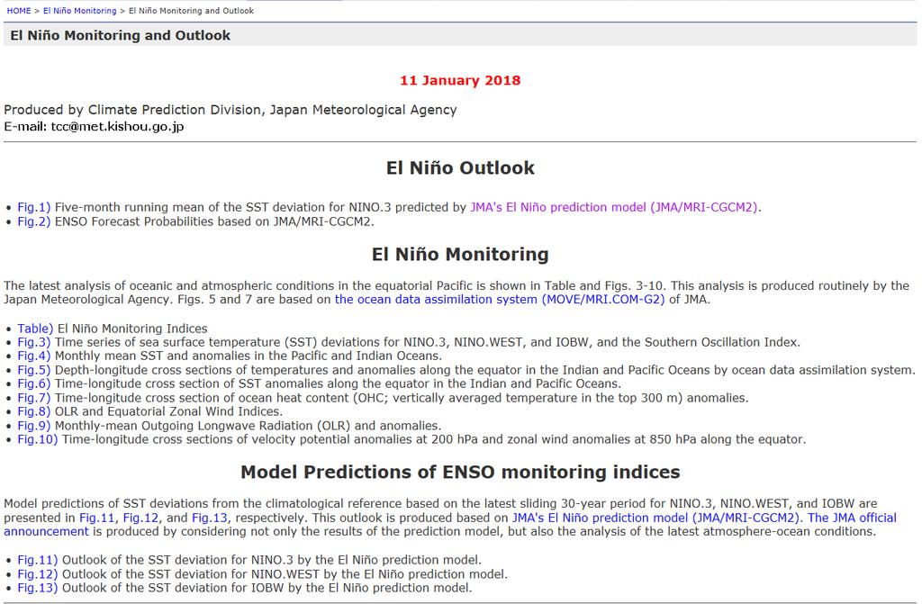 Figures in El Niño Outlook http://ds.data.jma.