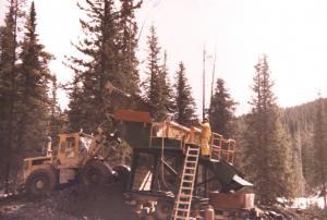 Frank had what was called a grizzly built at the logging camp which was the main tool he used in washing the gravel.