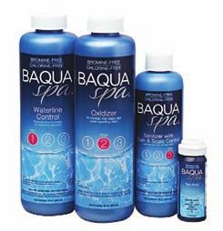 And nothing is easier to use. Because BaquaSpa is bromine-free and chlorine free, there's no harsh chemical odor, no burning eyes, no bleached hair or dry, itchy skin.