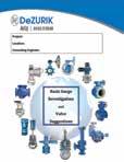 Request a Surge Investigation and Valve Suggestions Report Early in the pump station design process, DeZURIK collects information from the engineer in order to determine the technical parameters of