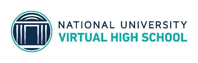National University Virtual High School is accredited by the Western Association of Schools and Colleges Accrediting Commission for Schools (WASC-ACS), an approved online course provider for UC