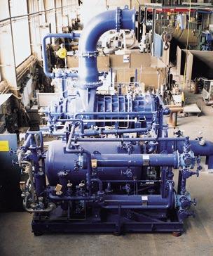 Aerzen screw compressor unit VRa 836 L for the compression of lime kiln gas
