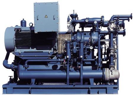 Aerzen Screw Compressor VMY for process gas technique, with oil injection Sizes: VMY 236 H/M/B VMY 336 H/M/B VMY 436 H/M/B VMY 536 H/M/B Performances Intake flow volumes 1 from approx.
