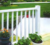incorporates round balusters.